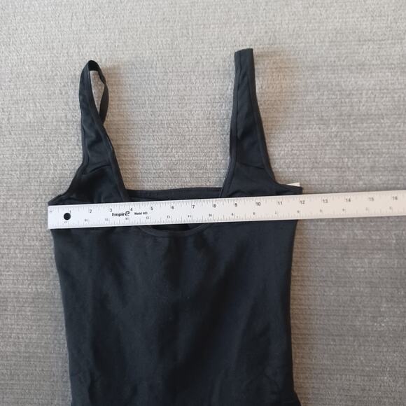 Assets Spanx One Piece Women 1X Black Unlined Seamless Shorts Body Shaper - Picture 4 of 7